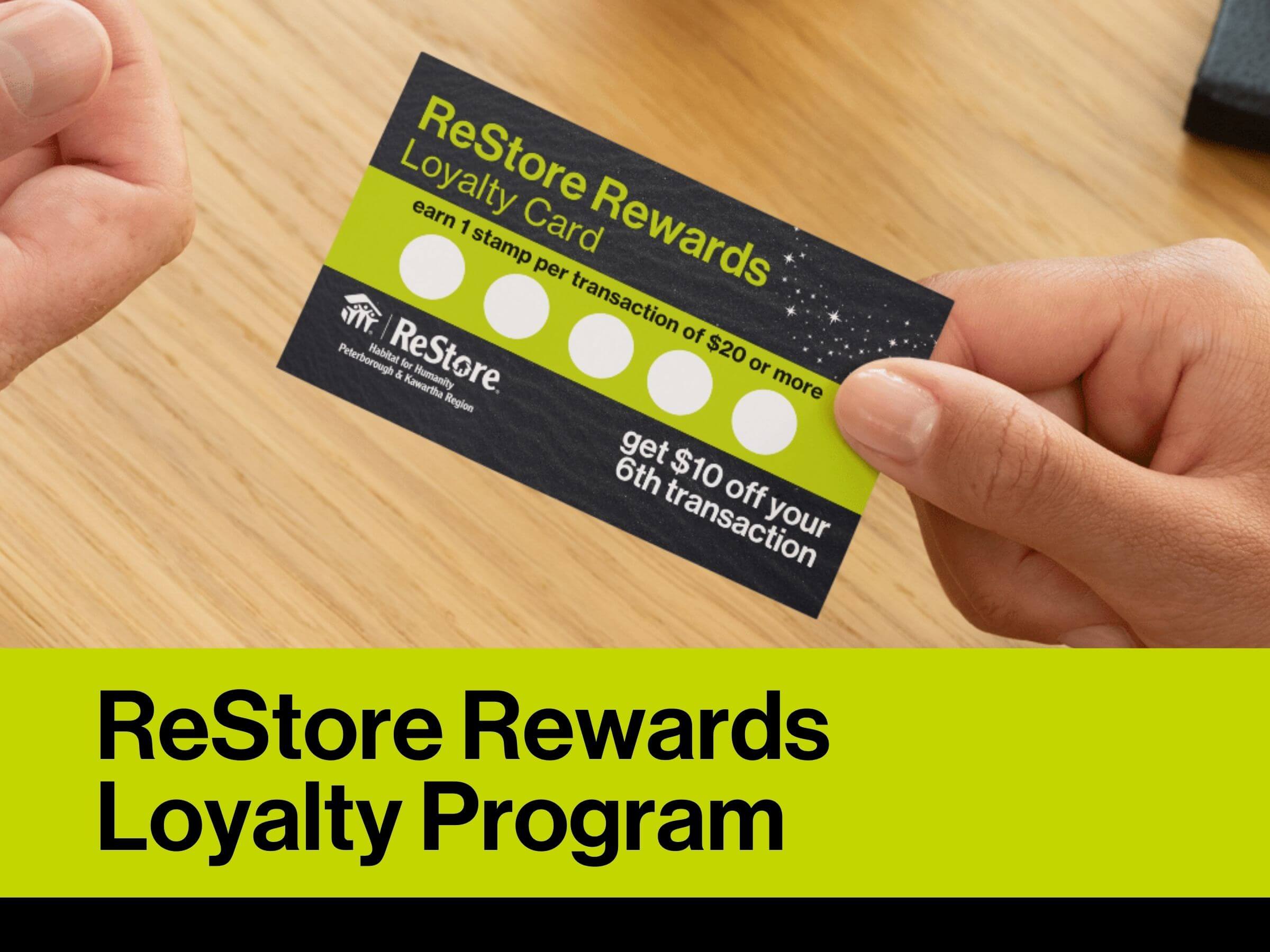 Image or Loyalty Reward Card for the Restore