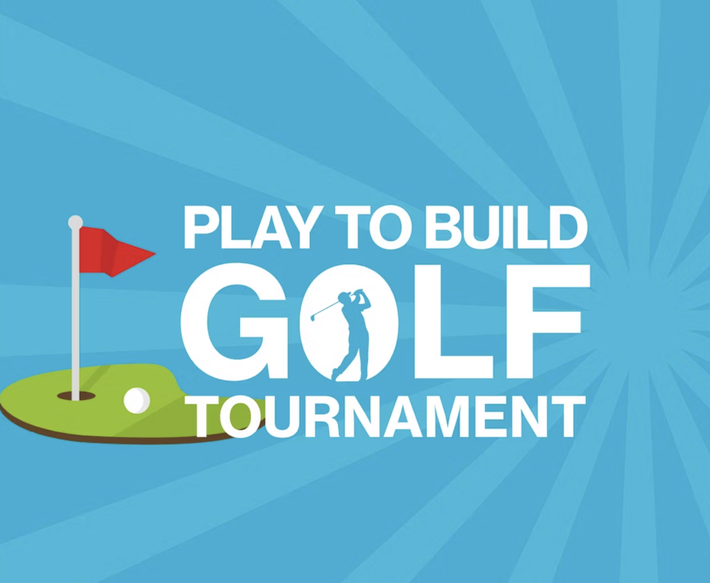 Play to Build Golf Tournament Logo